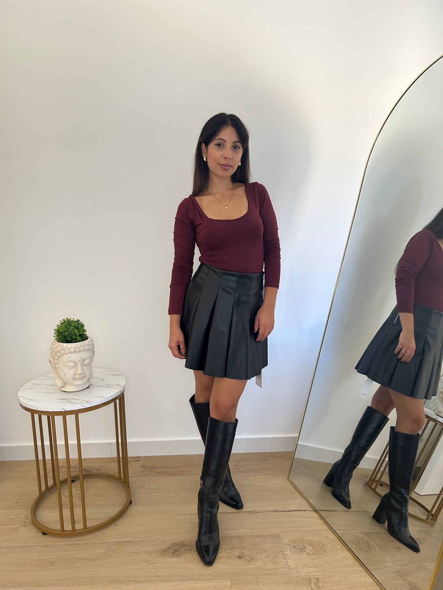 Gonna ecopelle nera - AriGlamour