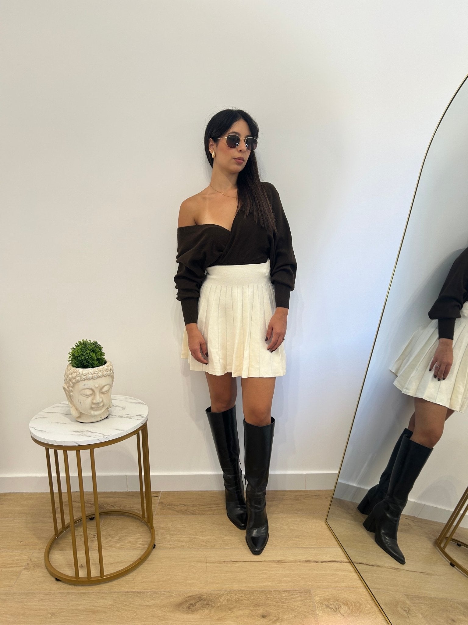 Gonna in maglia panna - AriGlamour