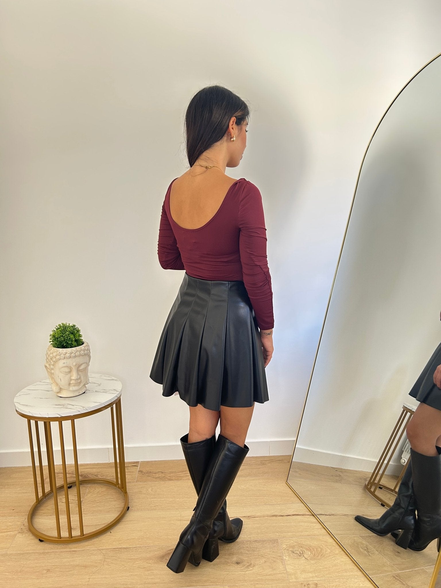 Gonna ecopelle nera - AriGlamour